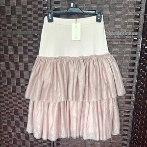 Mia Joy Joyfolie tulle layer Edita skirt girls 14 blush pink NWT NEW pretty